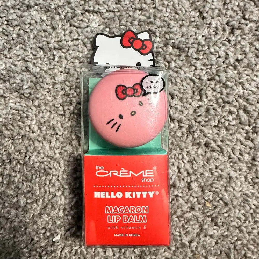 Crème Shop x Hello Kitty Unicorn Macaron Lip Balm Rainbow Sherbet Limited Ed